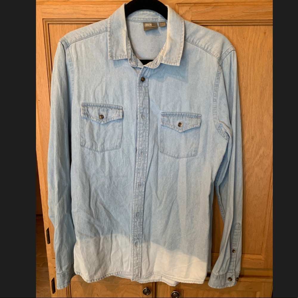 ASOS Men’s Denim Ombré Shirt Size Medium